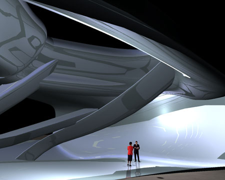 Digital  model, interior view