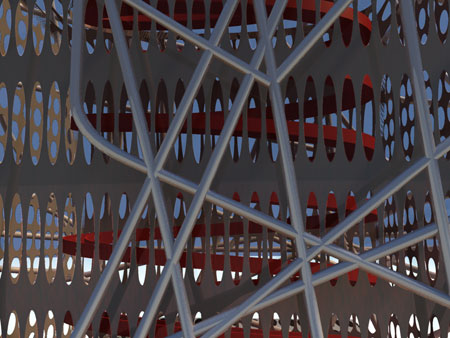 Model view showing layers