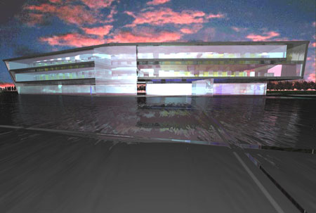 View from plaza