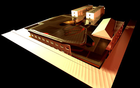 Digital model, exterior view