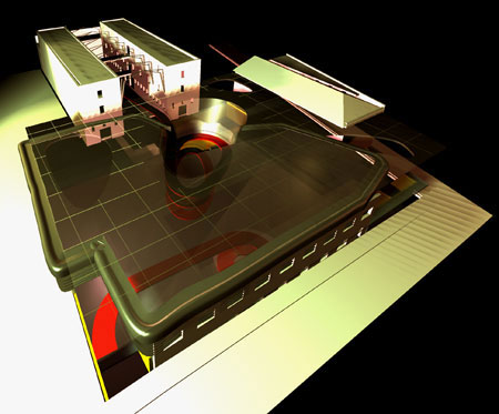 Digital  model, exterior view
