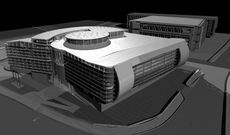 Digital  model, exterior view